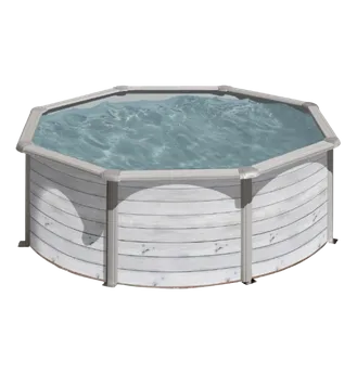 PISCINE ACIER 4,60 H 1,20 CERUSE